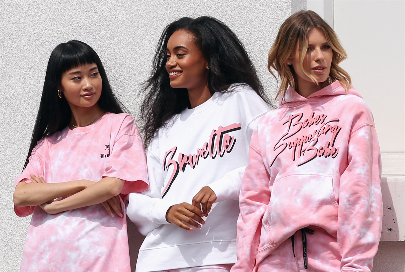 Brunette the label pink sweatshirt hotsell