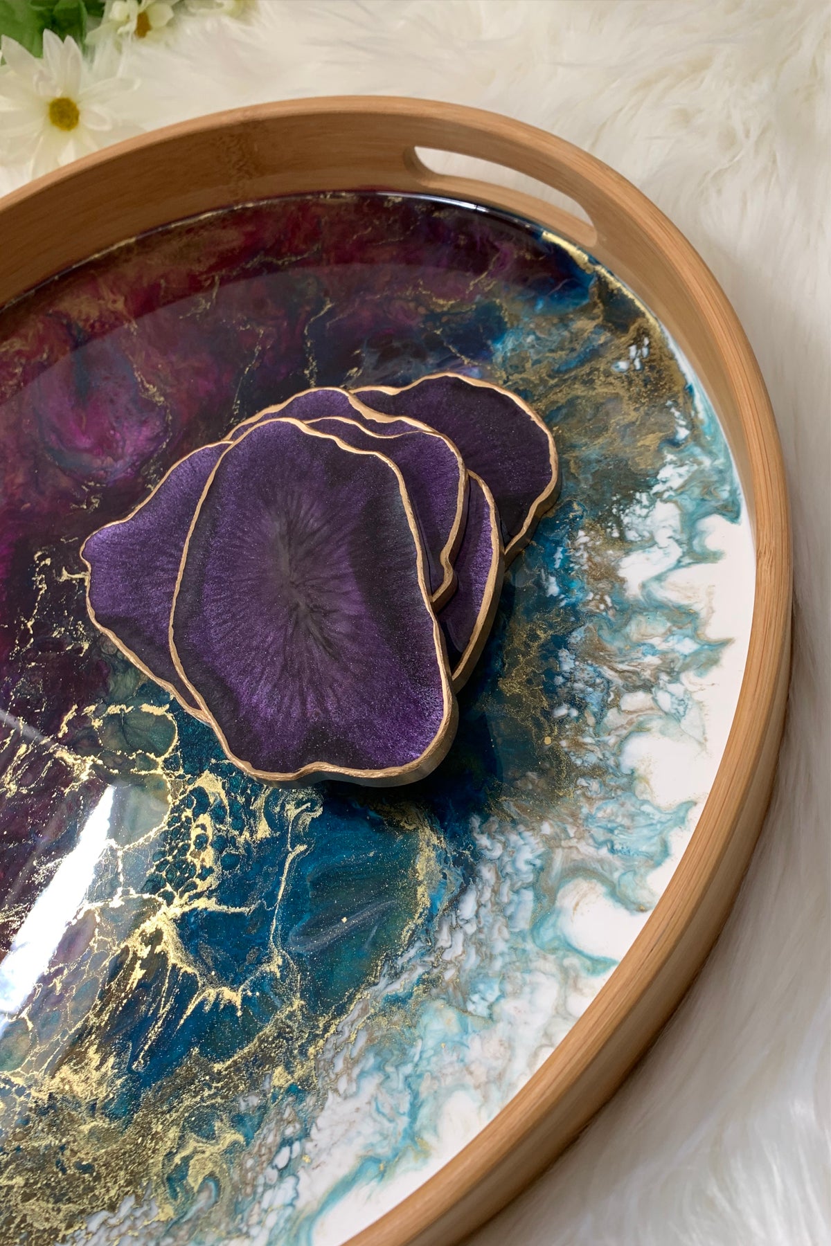 The Purple Resin - Bamboo Tray - ShopAuthentique