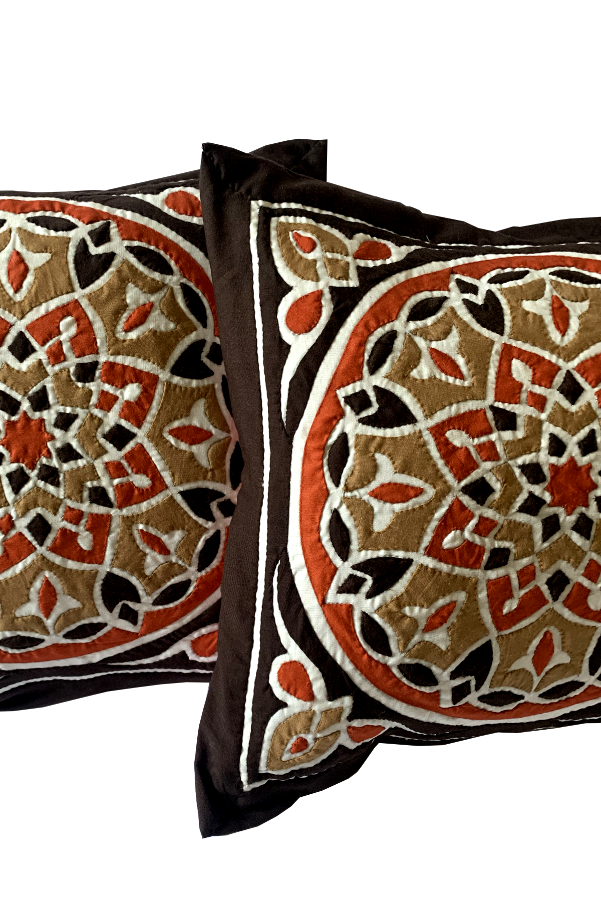 Brown Mosaic Pillow Case - ShopAuthentique