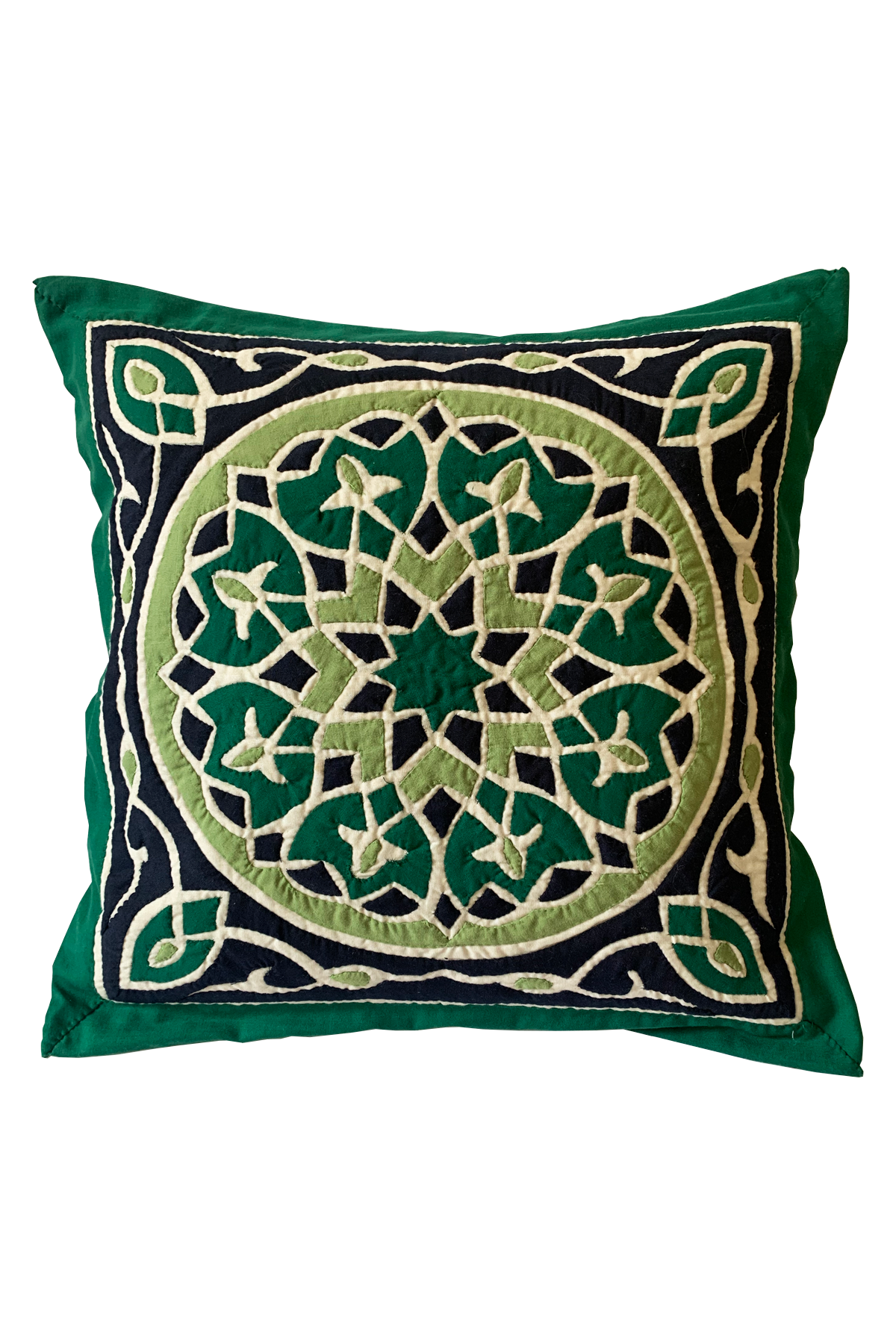 Green Mosaic Pillow Case - ShopAuthentique