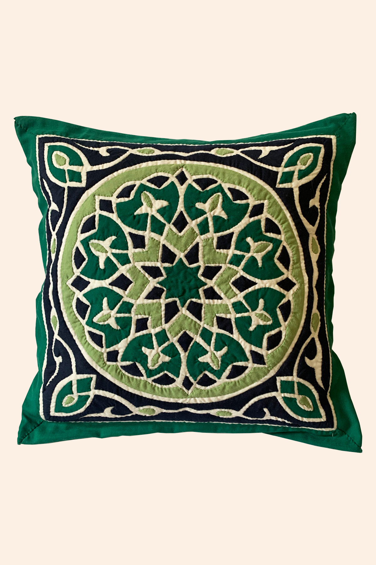 Green Mosaic Pillow Case - ShopAuthentique