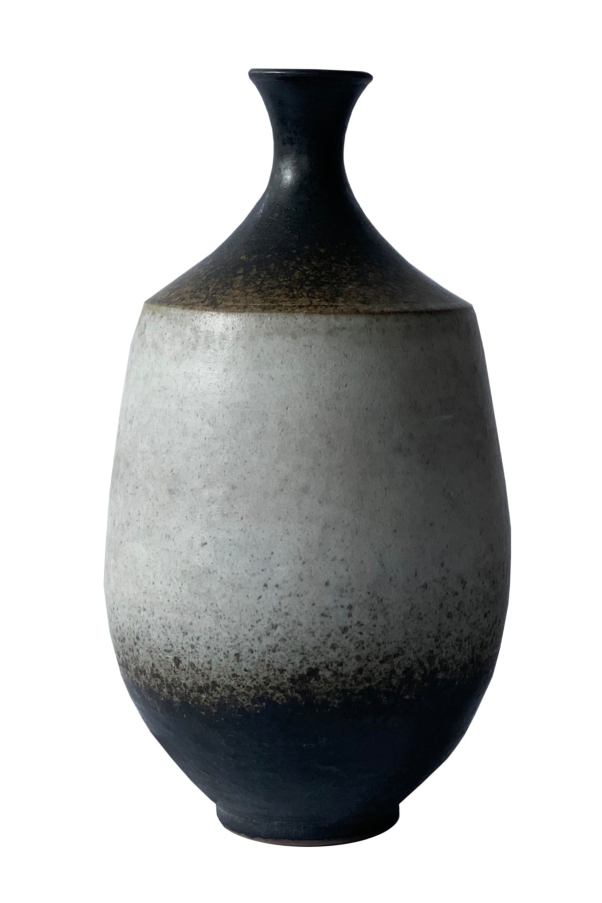 Dark Brown Ombre Pottery Vase (Large) - ShopAuthentique