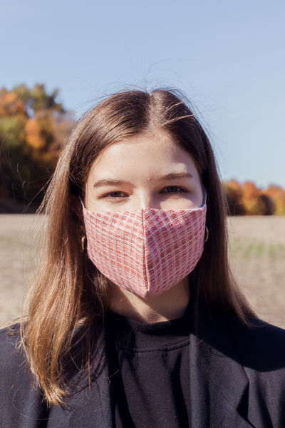 Pink Woven Mask