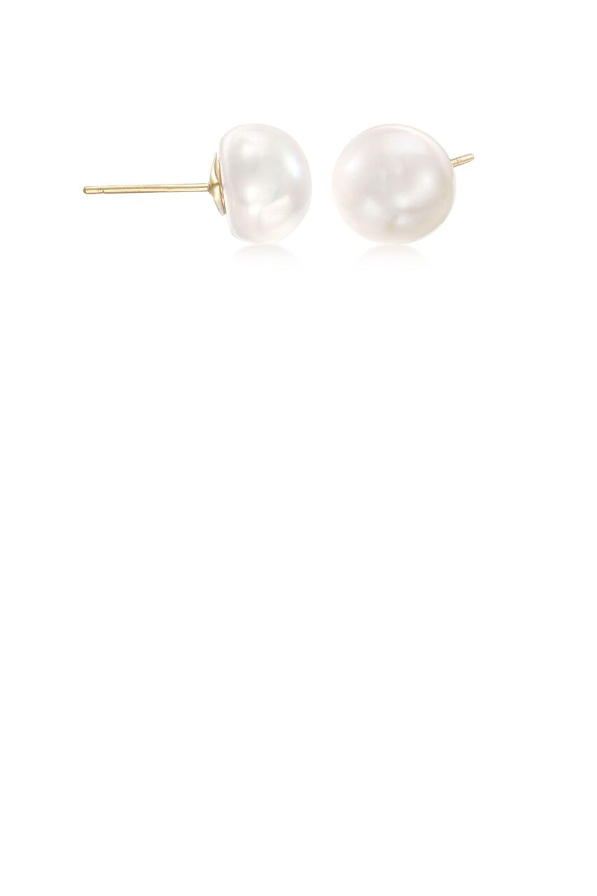 6mm White Pearl Studs - ShopAuthentique