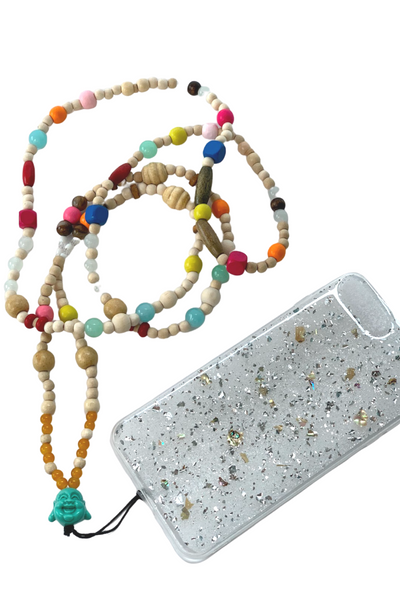 Buddha Rosary Phone Necklace with iPhone Case