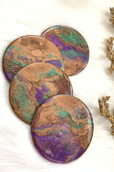 Purple & Bronze Coaster - ShopAuthentique