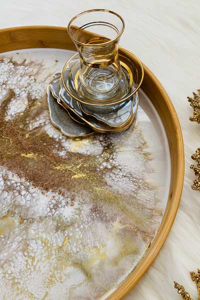 Gold Serving Tray - ShopAuthentique