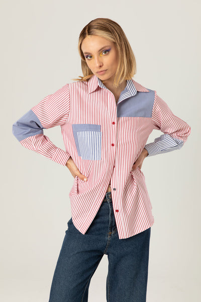 The Park Shirt | Red and white stripes