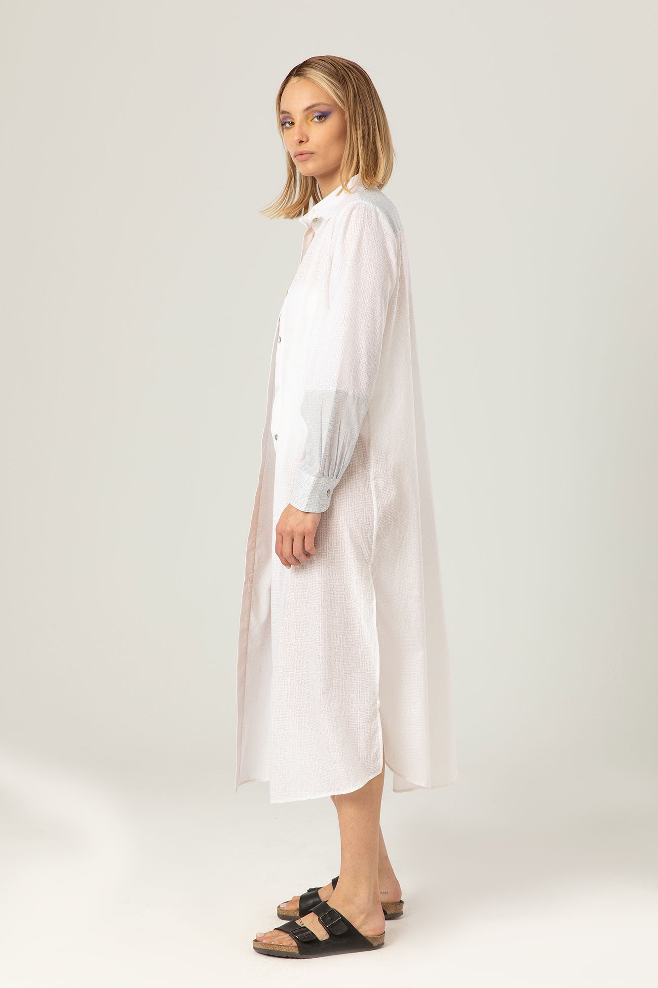 The Light Shirt Dress | Sheer White