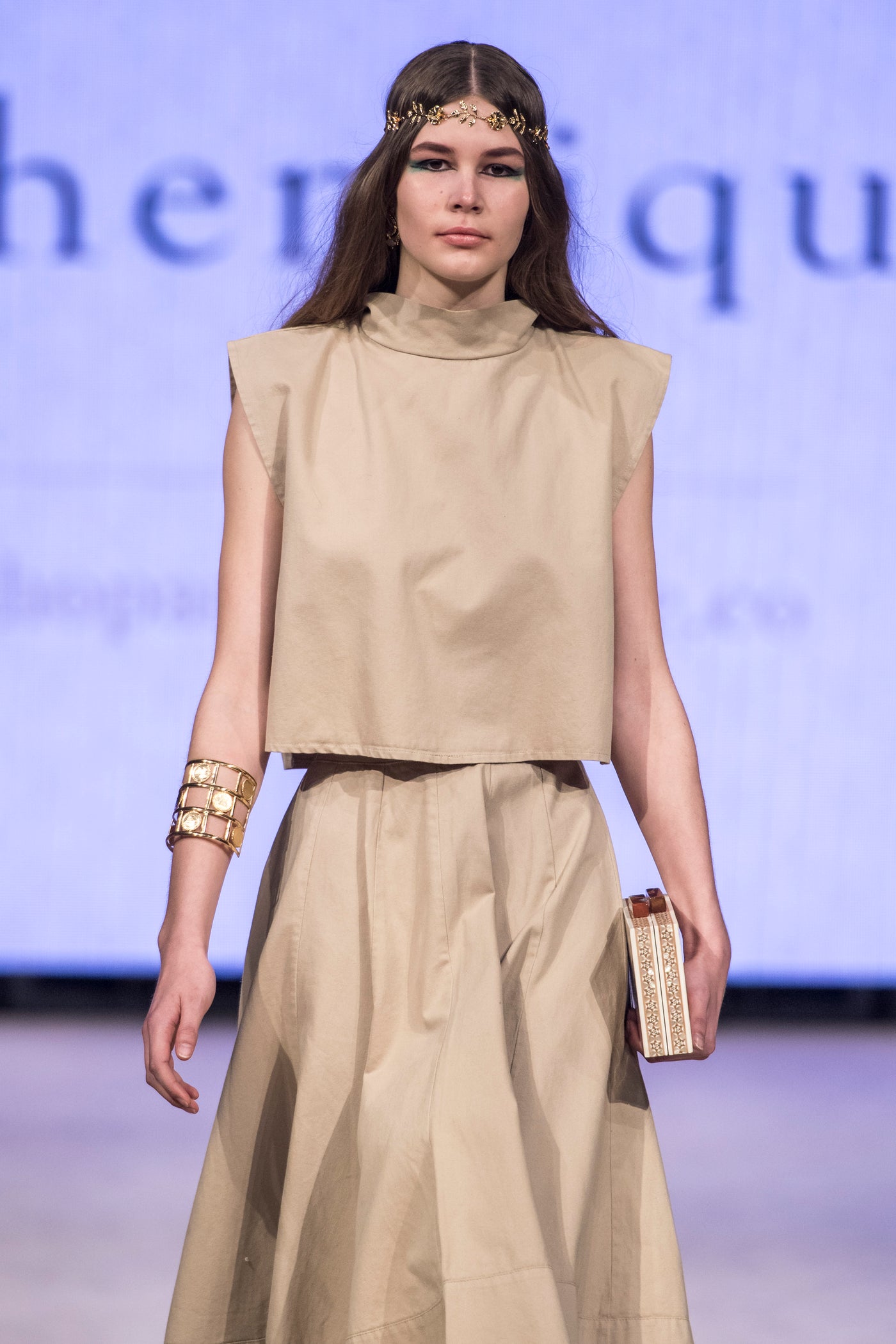 Runway Collection Kenton Skirt Set- Camel - ShopAuthentique