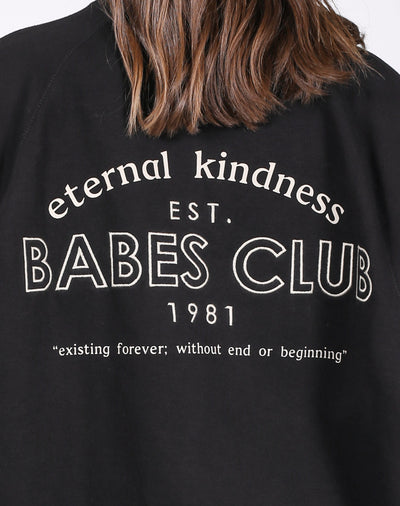 The "ETERNAL KINDNESS" Not Your Boyfriend's Crew Neck Sweatshirt | Black