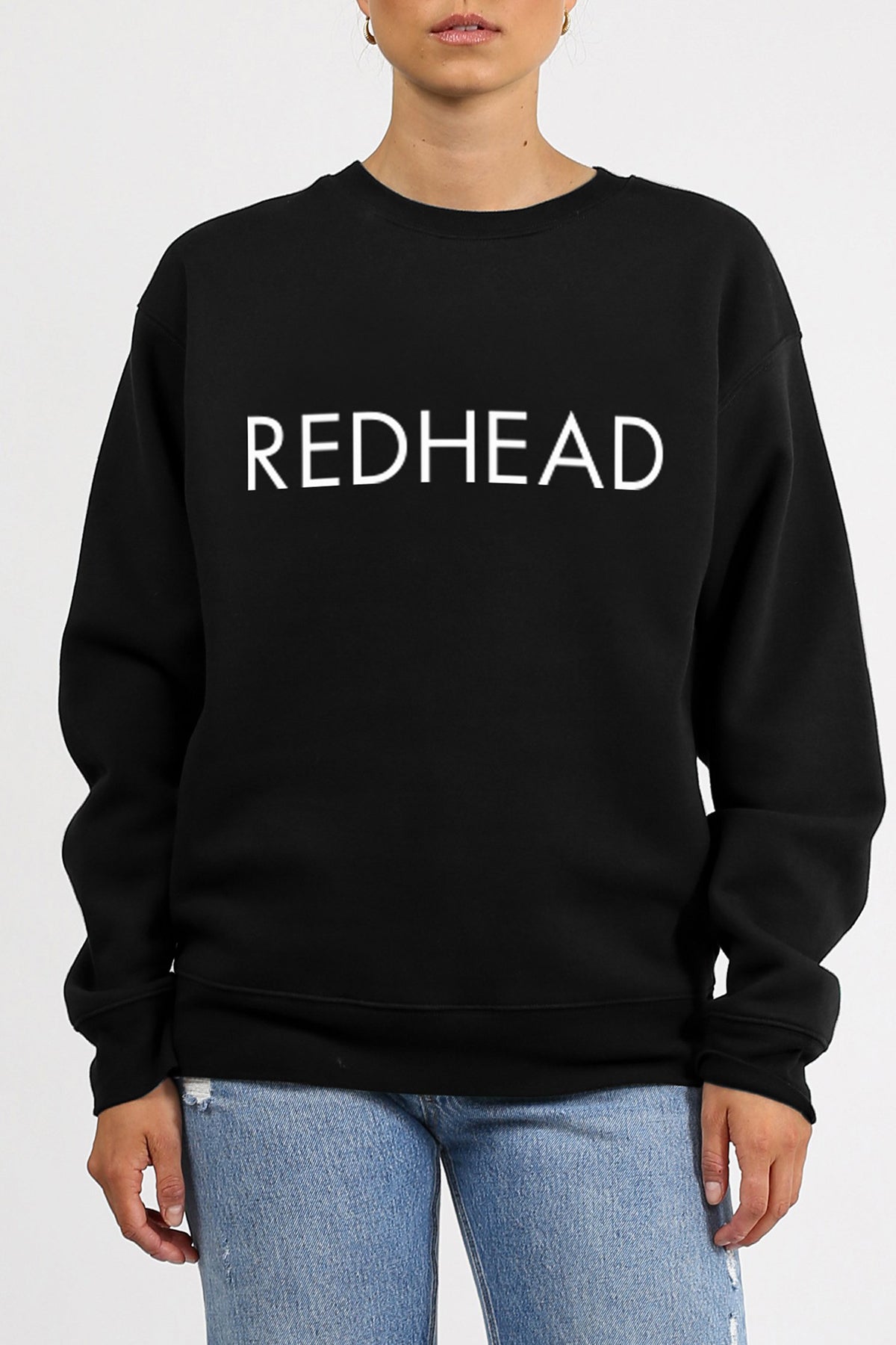 The "REDHEAD" Classic Crew Neck Sweatshirt | Black