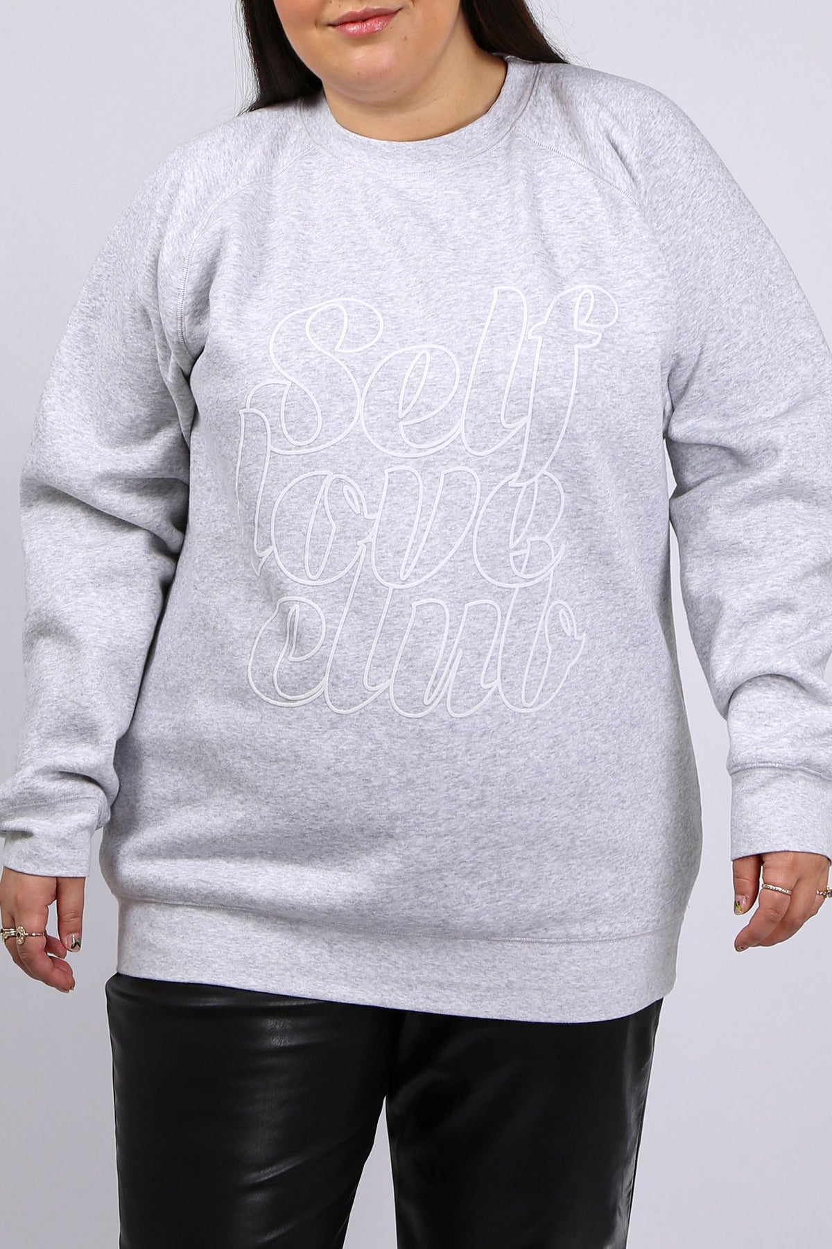 The "SELF LOVE" Big Sister Crew Neck Sweatshirt | Pebble Grey