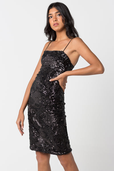 Black Sequined Dress - ShopAuthentique