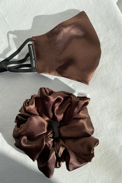 Chocolate Satin Mask