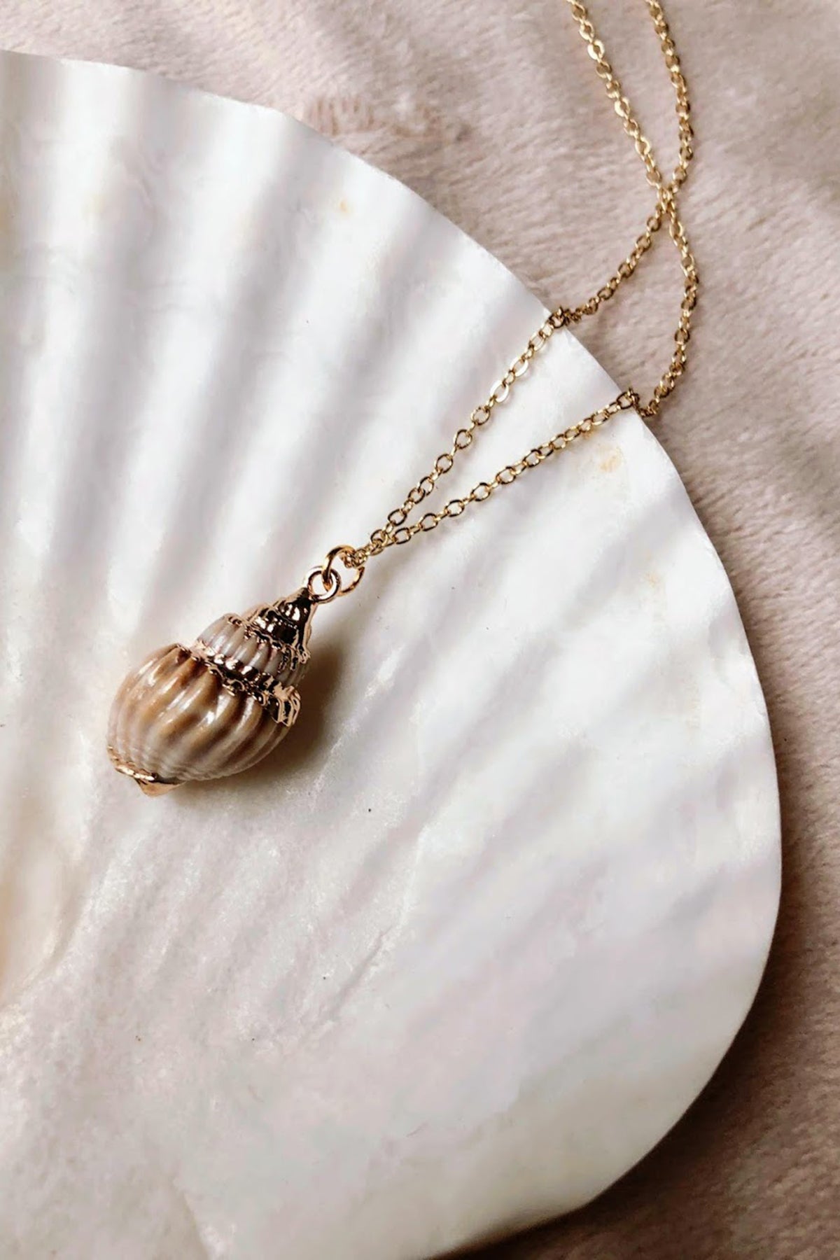 Gold Dipped Seashell - ShopAuthentique