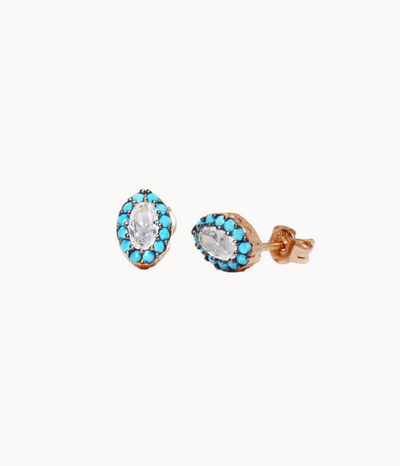 The Mes Me Rize Turquoise Earrings - ShopAuthentique
