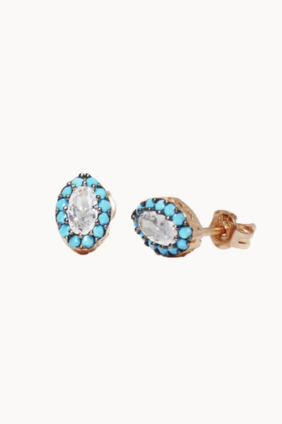 The Mes Me Rize Turquoise Earrings - ShopAuthentique
