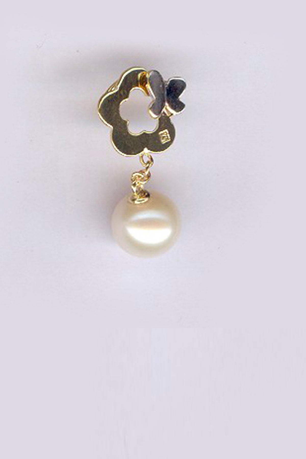 Butterfly+Flower with Pearl Pendant - ShopAuthentique