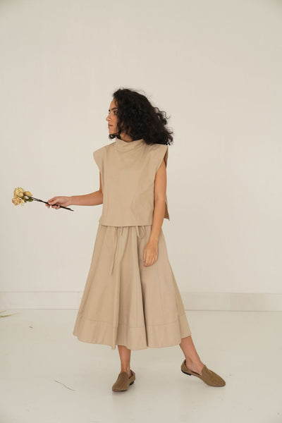 Kenton Skirt Set- Camel - ShopAuthentique